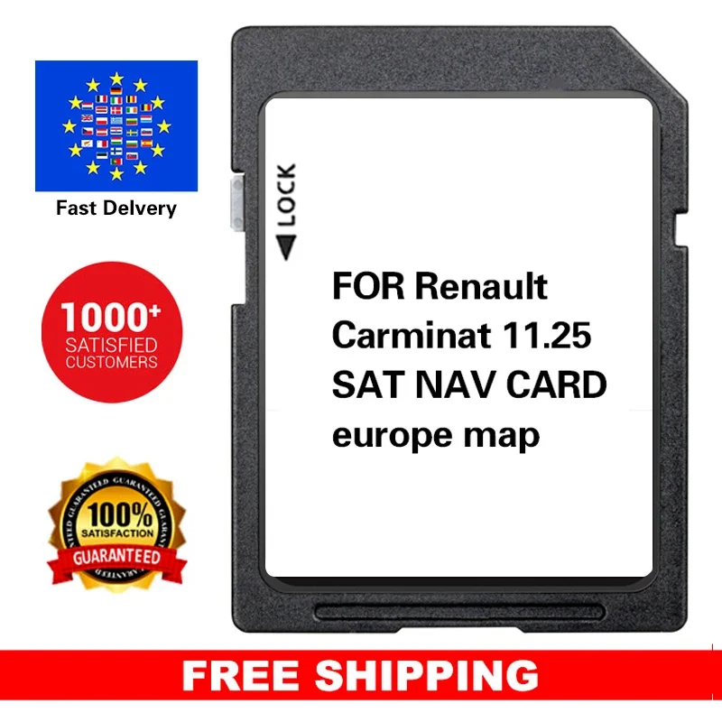 

Carminat 11.25 Europe Maps 2024 for Renault Megan/Clio/Laguna/Scene Version 11.25 Sat Nav GPS Navigation 8201753026 SD Card 8GB