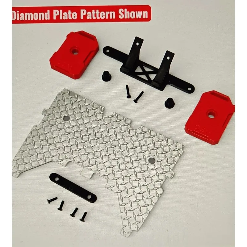 

For Axial SCX10 III 1987 Toyota SR5 1/10 RC Crawler Front Fenders, Spare Tire Mount, Rear Flatbed Trim + Fuel Tank– Upgrade Part