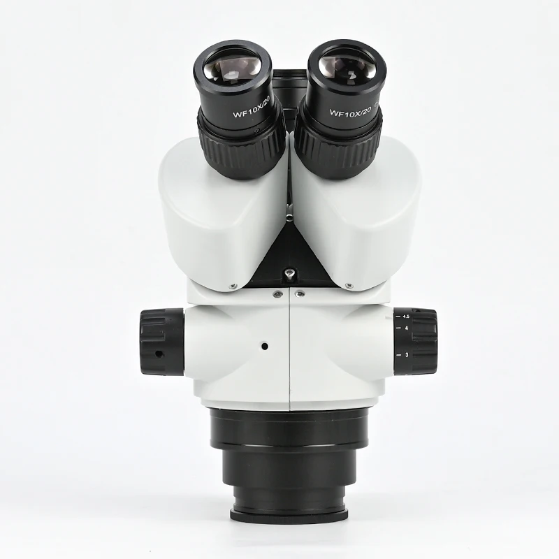 Albenth 6.7x-45x Trinocular Zoom Stereo Microscope Head WF10X/20mm Eyepiece For PCB Repair