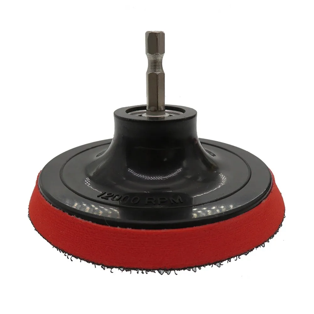 2PCS Backing Pad Set with For M10 Thread Adapter and 35mm Hex Shank Compatible with Standard Rotary Tool Collets and Chucks