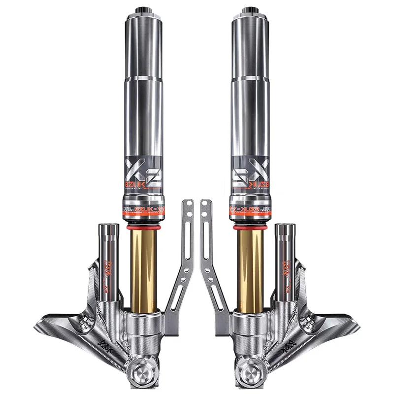 BZUK X2 Inverted Front Shock Absorber Nico Adjustable Dual Resistance with 46 Core Mounting Hole Spacing 395420mm Condition New