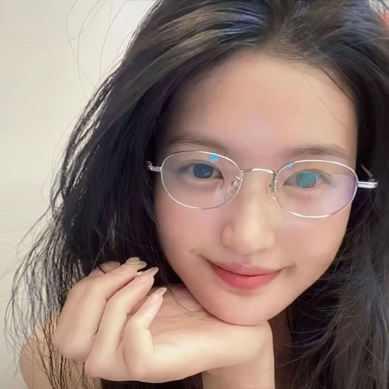 Metal Frame Computer Glasses For Women Men Anti Blue Light Circular Eyewear Blocking Optical Spectacle Elliptic Eyeglasses view 3