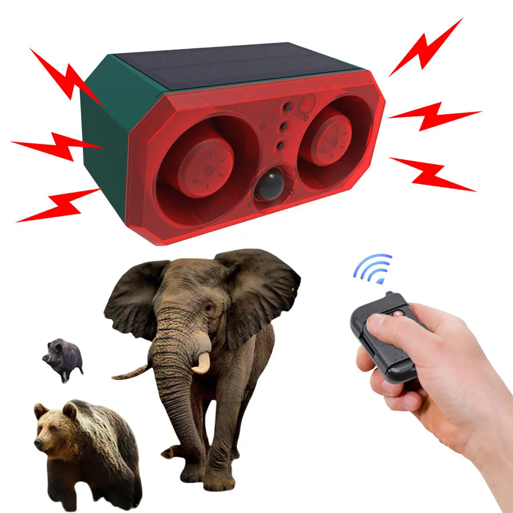 

Солнечная наружная сигнализация с датчиком движения, отпугиватель животных с мигающим светом, домашняя охранная сигнализация для дома, виллы, фермерского сарая