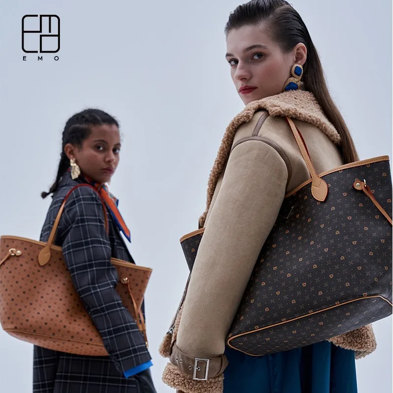 Oryginalna EMO 2023 lekka luksusowa torba na zakupy typu Tote torba na ramiฤ nowy design pojemna torba
