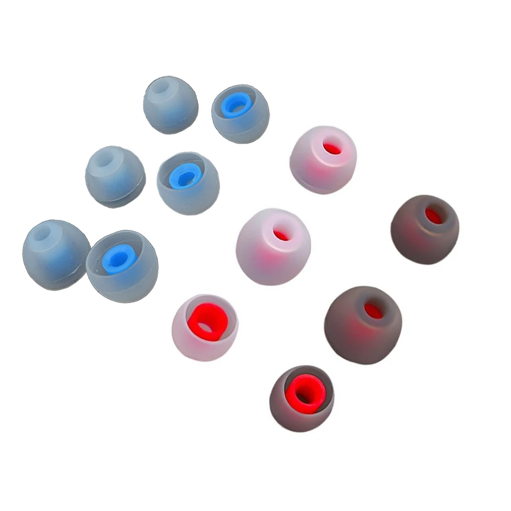Ivinxy 12 pçs camada de silicone in-ear fone de ouvido cobre tampa substituição earbud bud dicas fones de ouvido earplug almofadas almofada