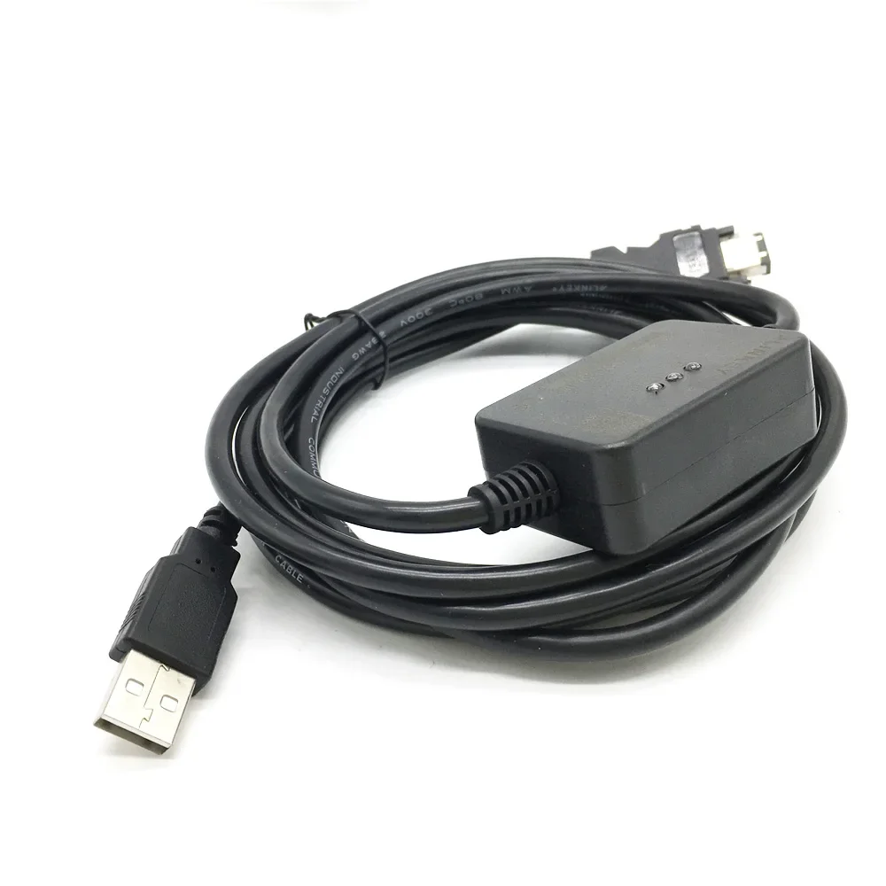 ASD-CNUS0A08 USB/9 Pin I/O SM-6P CN3 Cabo de depuração de programação para Delta B2 AB E3 Series Servo Driver