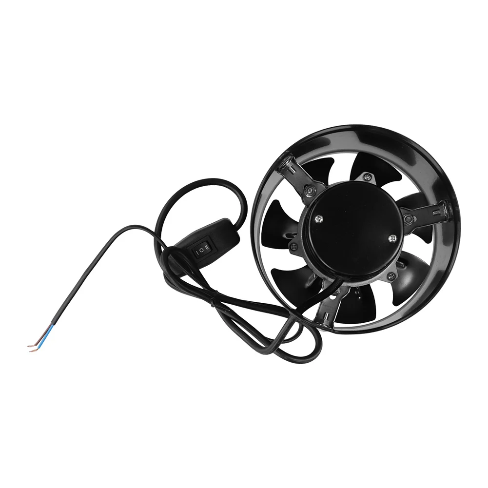 1pc 6inch Extractor Fan Smoke Extractor Duct Fan Two-way Air Supply Pipe Fan For Ventilation Eliminates Kitchen Smoke