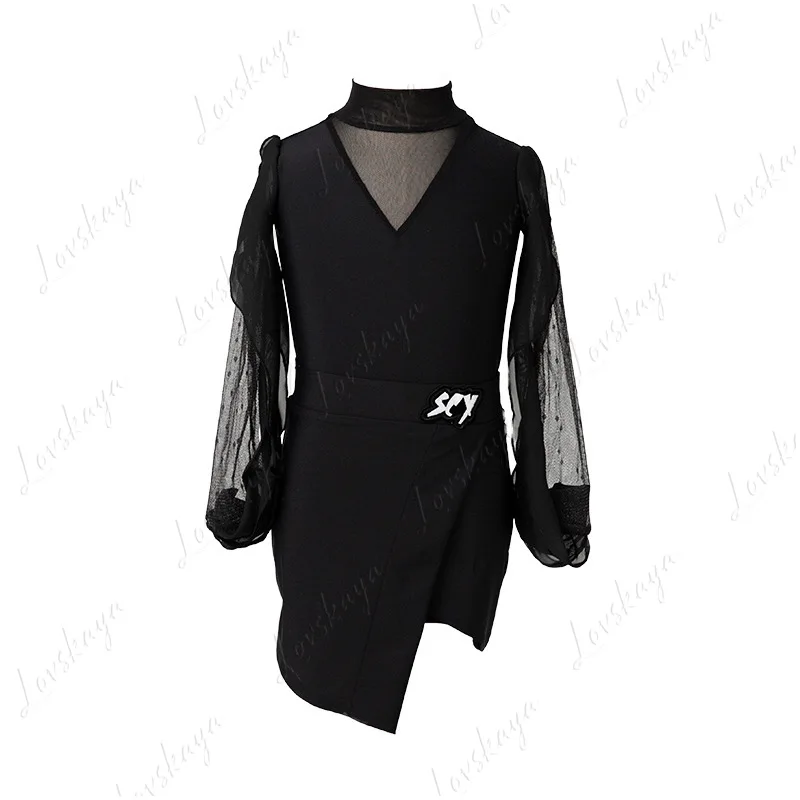 Girls Latin Dance Attire Professional Practice & Performance Outfit New Summer And Spring Style for Dance Competitions