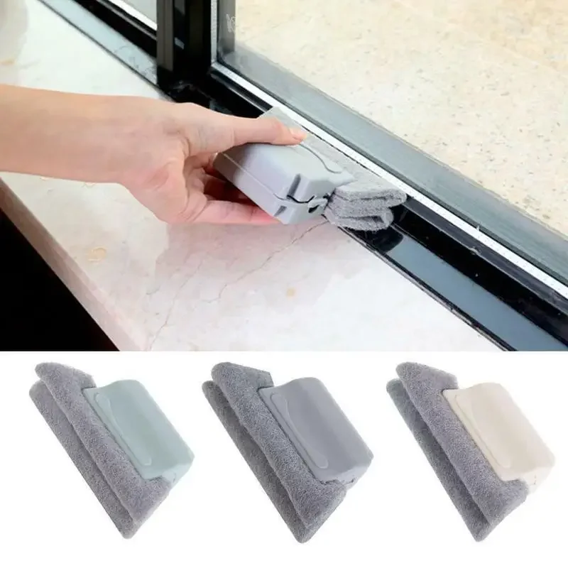

Window Door Track Cleaning Brush Gap Groove Sliding Tool Dust-Cleaner Kitchen Sponge Hand Held Gap Brush Door Household Tools