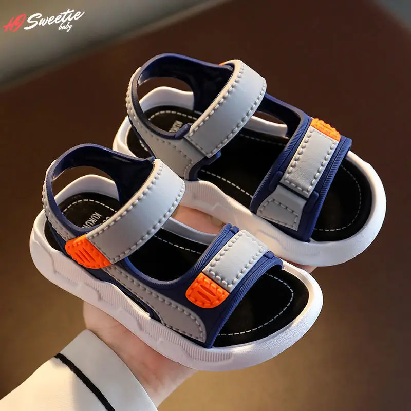 Sommer Baby Sandalen Einfarbig Baby Jungen Sandalen Weiche Sohle Anti-slip Jungen Mädchen Sandalen Kleinkind Baby Schuhe Strand