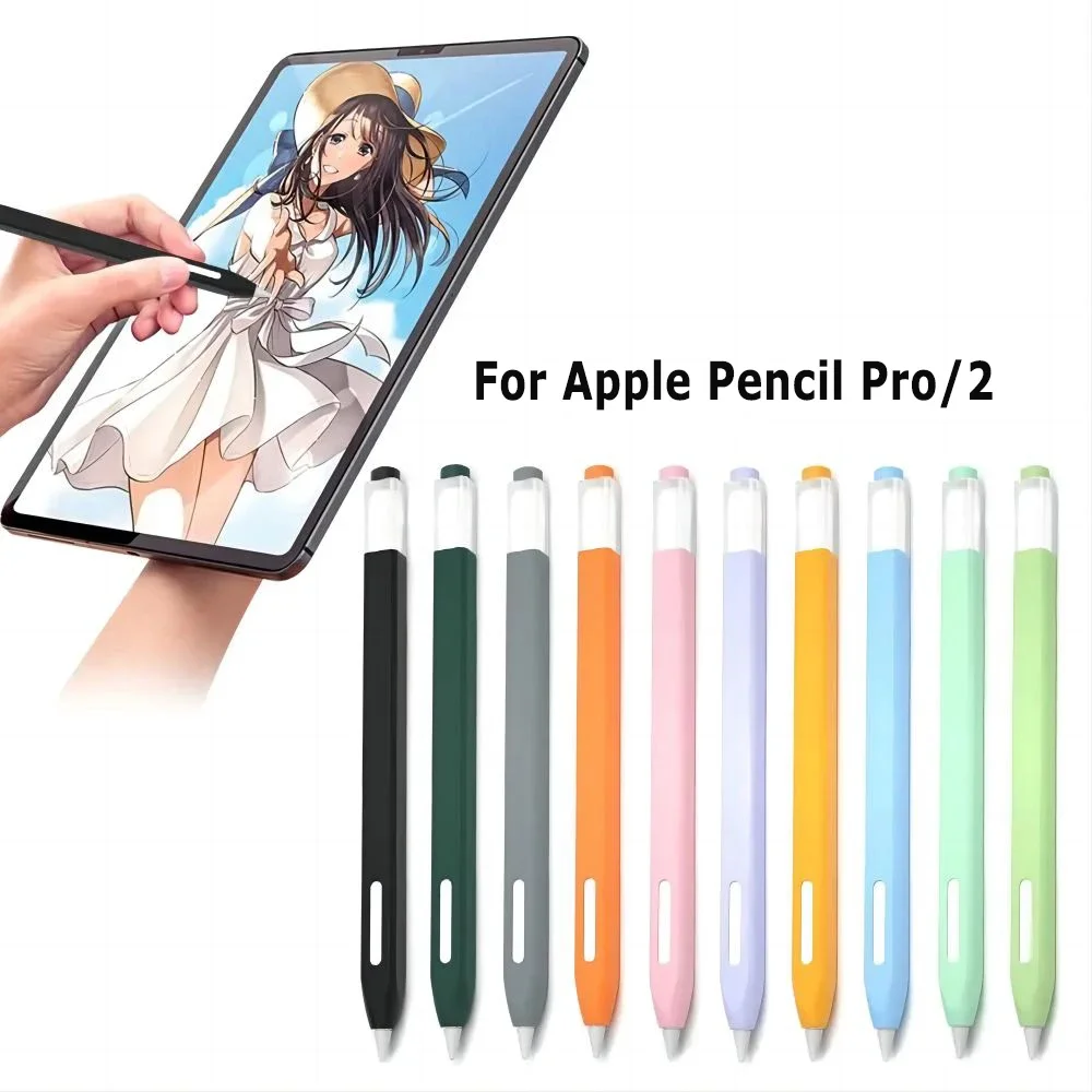 For Apple Pencil 2 Case Silicone Protective Cover Pouch 2nd Generation iPad Pencil Skin For Apple Pencil Touch Stylus Pen