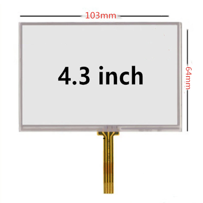 QVK 4.3/5/7 Inch Universal Resistance Digitizer Touch Screen Panel Glass For  MP3 Replacement Parts 103*64/118*72mm