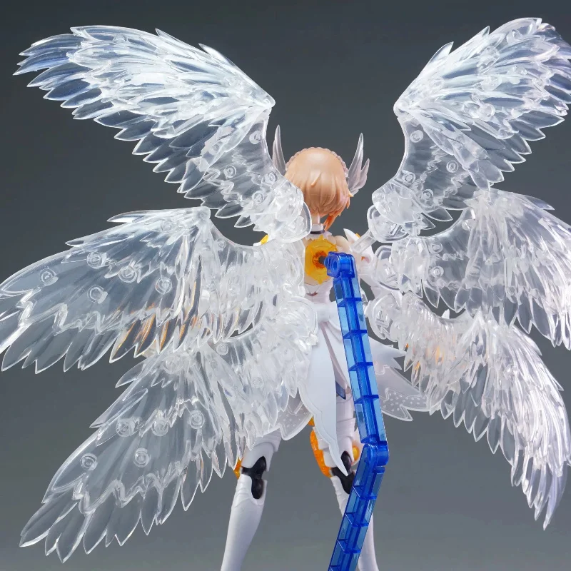Solid Color Six-Wing Feather Angel Wings Black White for BJD Dolls Anime Action Figure Display Accessories Only Wings Ornament
