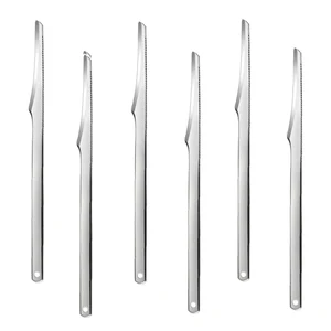 1/2/3/6 buah Kit Alat Pisau Pedikur,Pembersih Kulit Mati Scrubber Kaki Baja Tahan Karat Profesional, Pisau Pengikis Kaki 6 Buah Pisau Pengikis Kaki 10 set pedikur penjualan terbaik - №