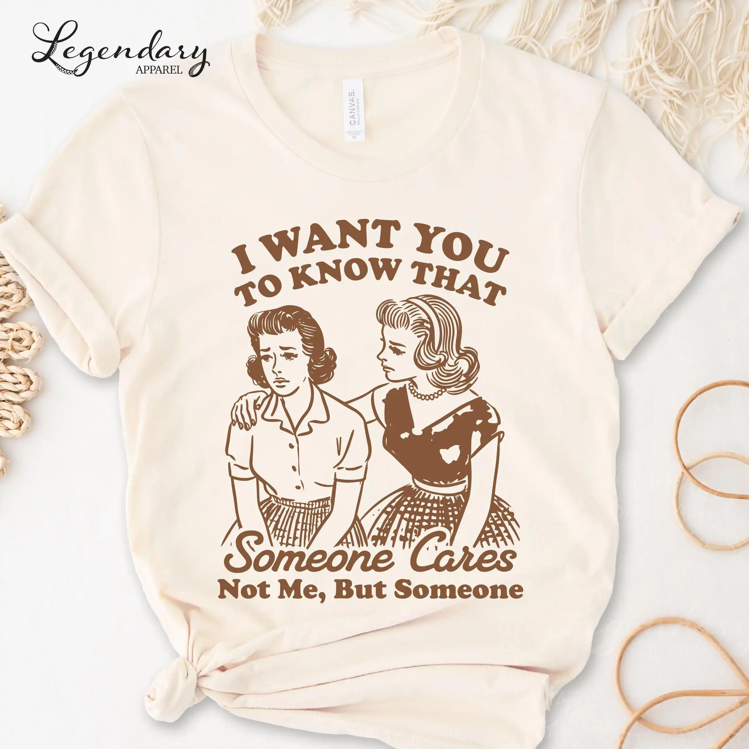I Want You To Know Someone Cares Shirt Vintage Sarcastic Sweatshirt Retro Sassy TShirt