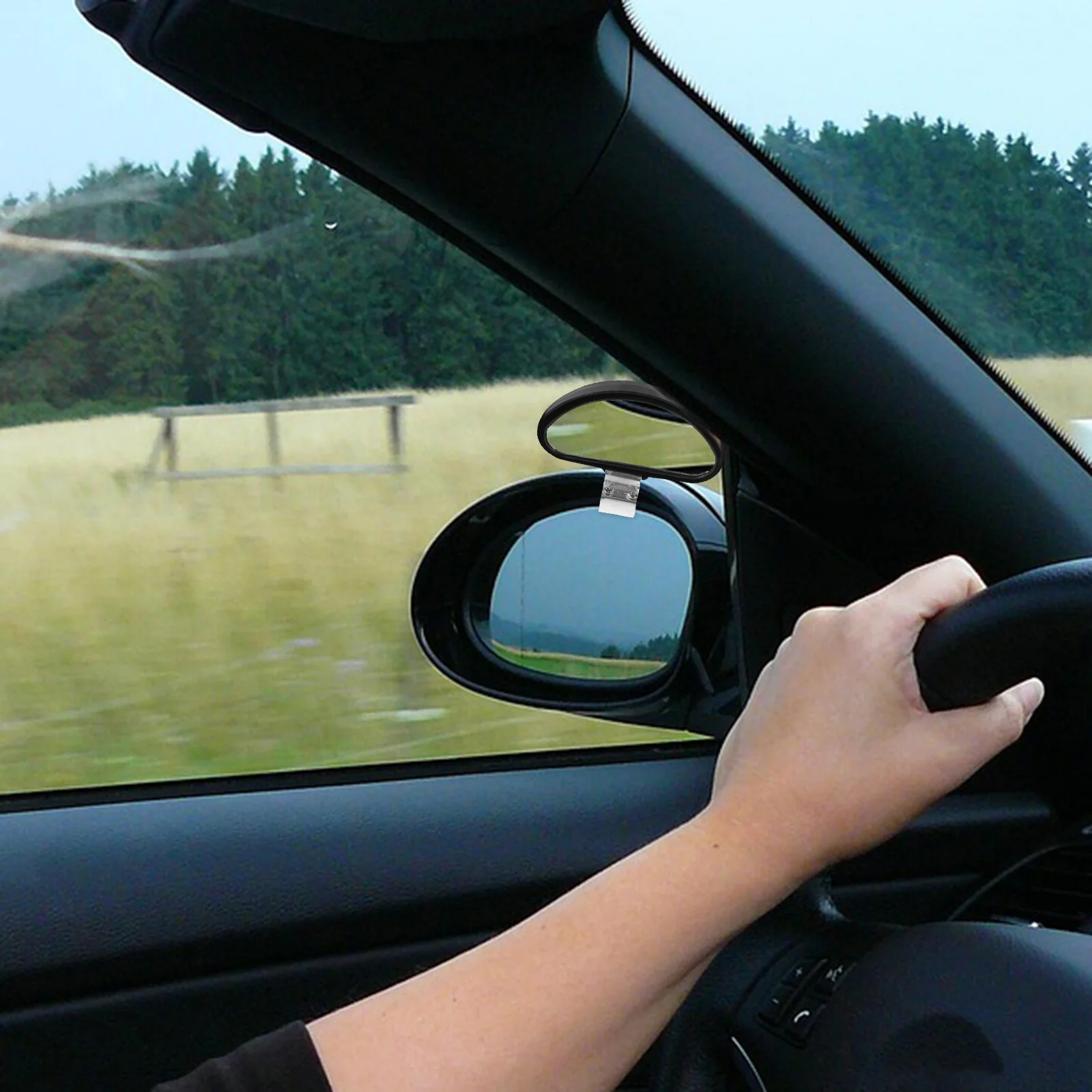 

Car Rearview Auxiliary Mirror Adjustable Blind Spot Mirror High Definition Reflective Surface Clear Visibility