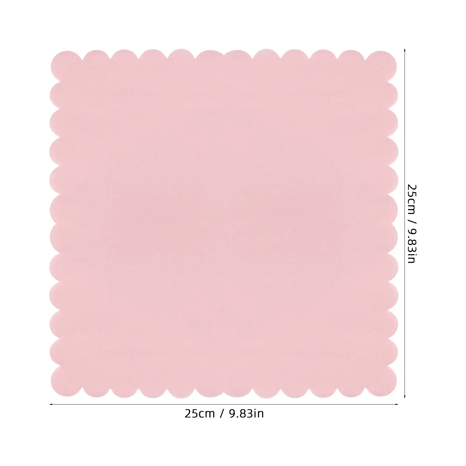 150 قطعة مناديل للاستعمال مرة واحدة بحافة صدفي مناديل عشاء لوازم الغداء لمسة ناعمة لوازم السائبة عشاء الغداء