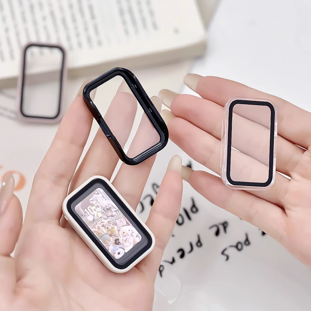 Honor Band 10 スマートウォッチ用PCケースガラス、スクリーンプロテクターフレームバンパー、Huawei Honor Band10 Band 10用保護カバーシェル