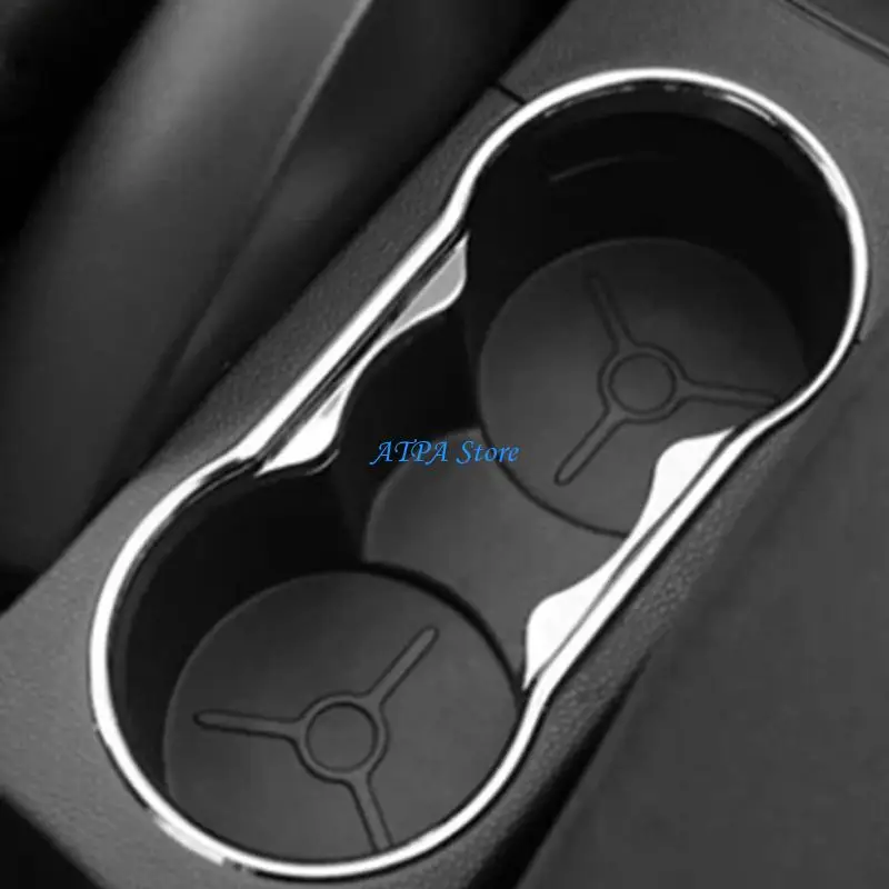

U13C Car Cup Holder Cover ABS Trim Vehicle Accessories for Fiesta MK7