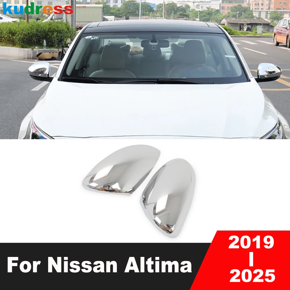 

Rearview Mirror Cover Trim For Nissan Altima 2019-2021 2022 2023 2024 2025 Chrome Car Side Wing Mirrors Cap Shell Accessories