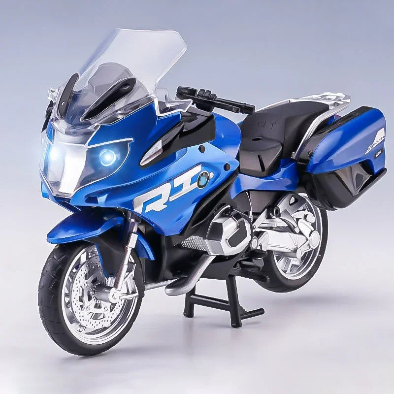 1:12 BMW R1250RT Alloy Die Cast Motorcycle Model Toy Vehicle Collection Sound and Light Off Road Autocycle Toys Car