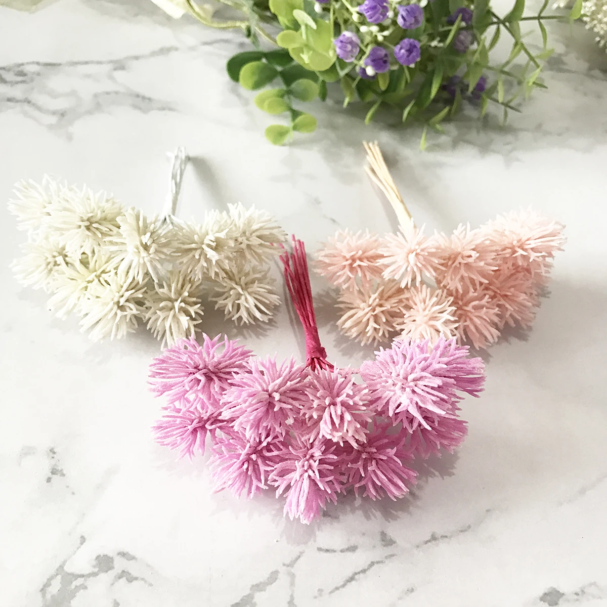 10PCS Plastic Gypsophila artificial plants scrapbook wedding decorative flowers vases for home decor diy gifts christmas garland