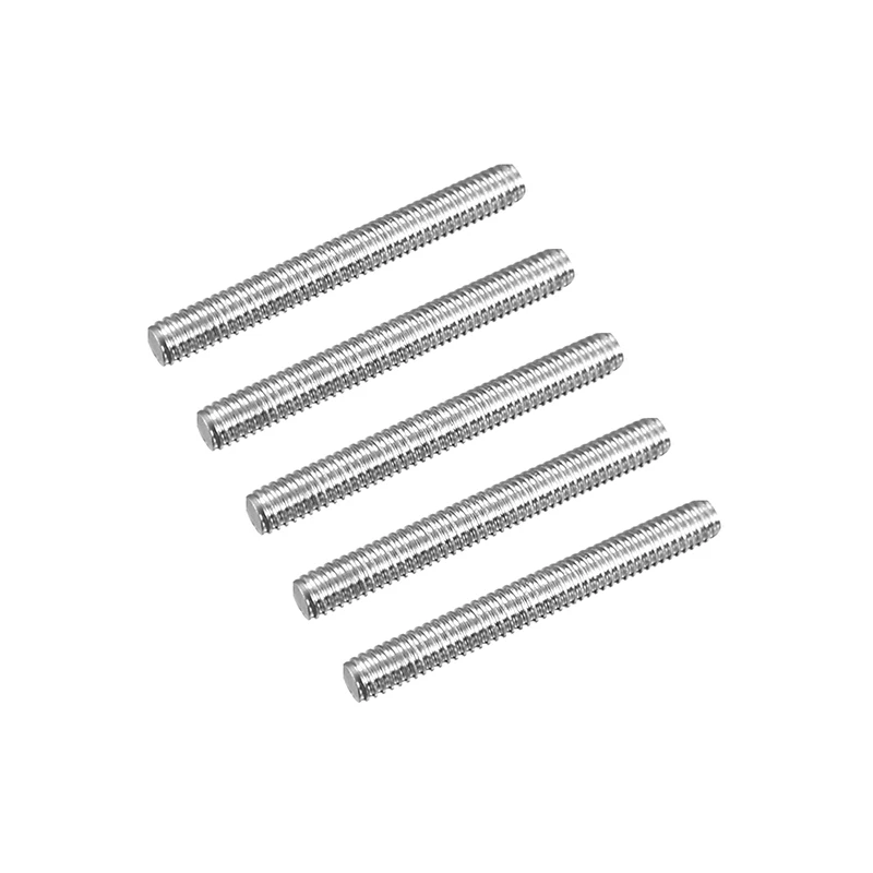 15 stücke M4 M5 M6 M8 M10 M12 304 Edelstahl Voll Gewinde Rod Stud Voll Gewinde Bar Rechten Hand länge 20mm-90mm