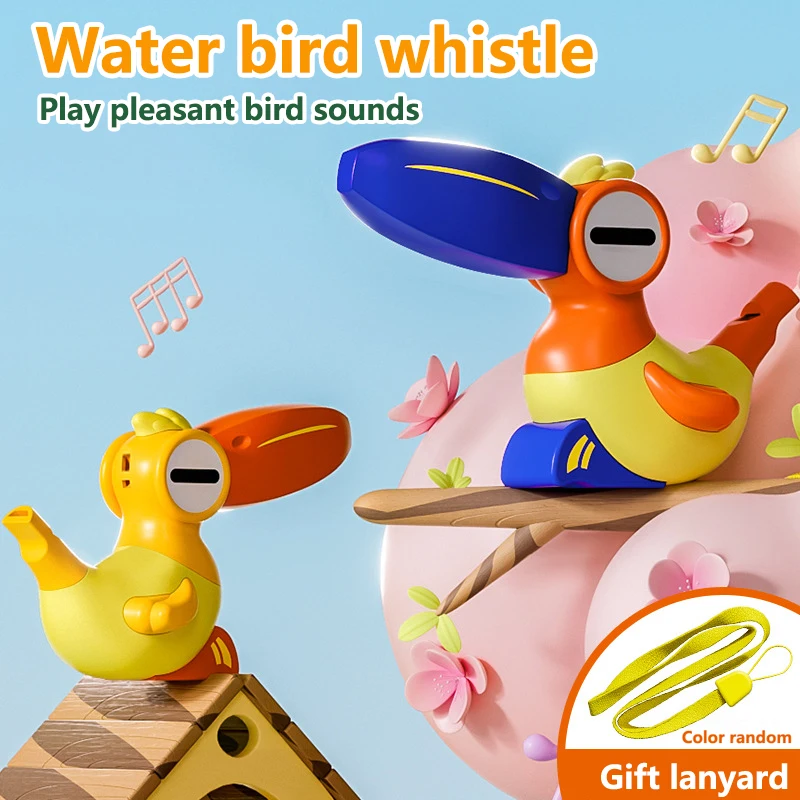 

Filled With Water Water Bird Whistle Hanging Rope Pronunciation Training Water Musical Whistles Develop Mouth Muscles Portable