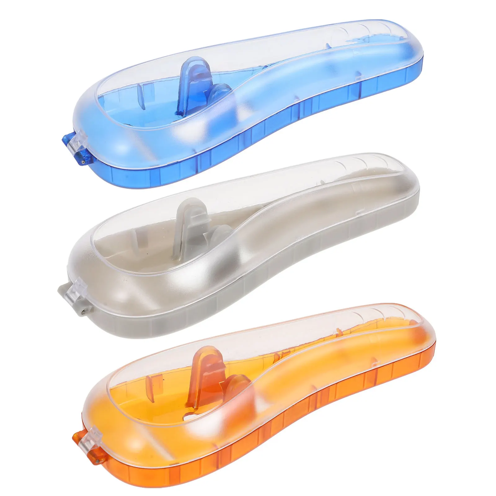 3 قطعة صناديق تخزين ماكينة الحلاقة السفر استخدام المحمولة مقاوم للماء الحلاقة المنظم خفيفة الوزن الرجال ماكينة حلاقة حمل صندوق الحلاقة #2