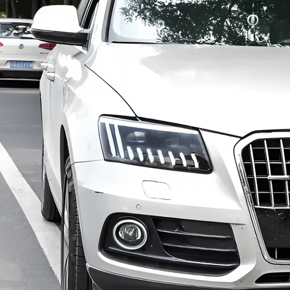 Car Front lamps Assembly For Audi Q5 2009-2017 Upgrade LED Auto Headlight Streamer Projector Startup Effect Lens Accessories