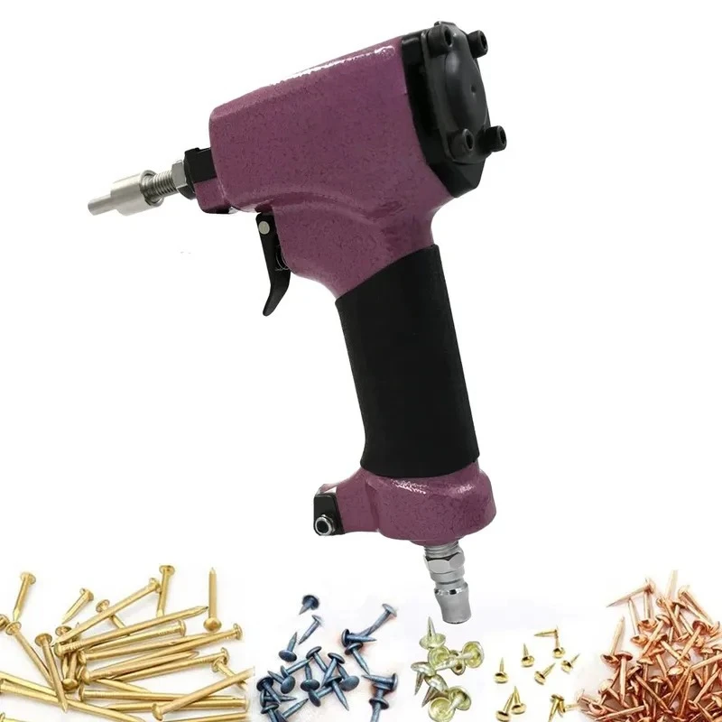 For Welling Pneumatic Shoe Nail Gun Single Shot Small Copper Iron Nails Heel Repair Tool for Cobbler Leather Craft DIY