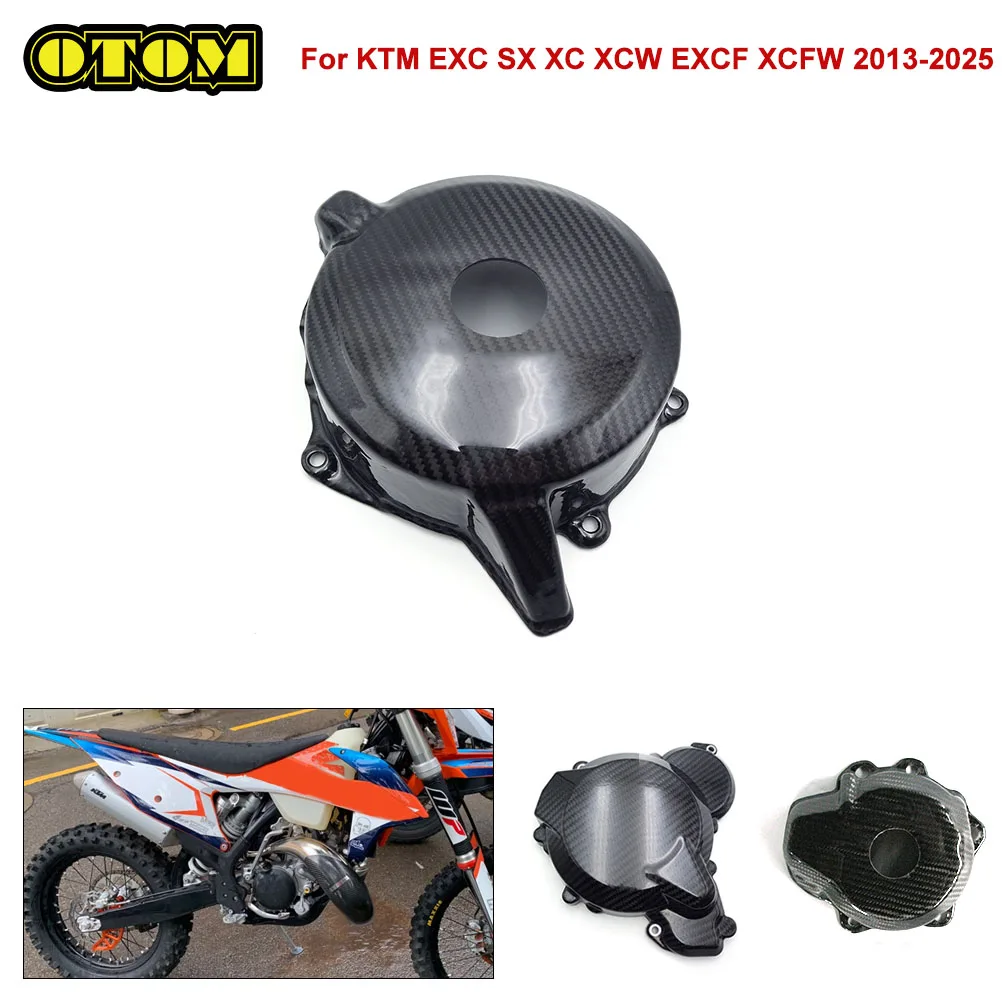 

For KTM Motorcycle Ignition Cover Engine Magneto Carbon Fiber Protector Guard SX XC EXC XCW EXCF Freeride 250 450 Accessories
