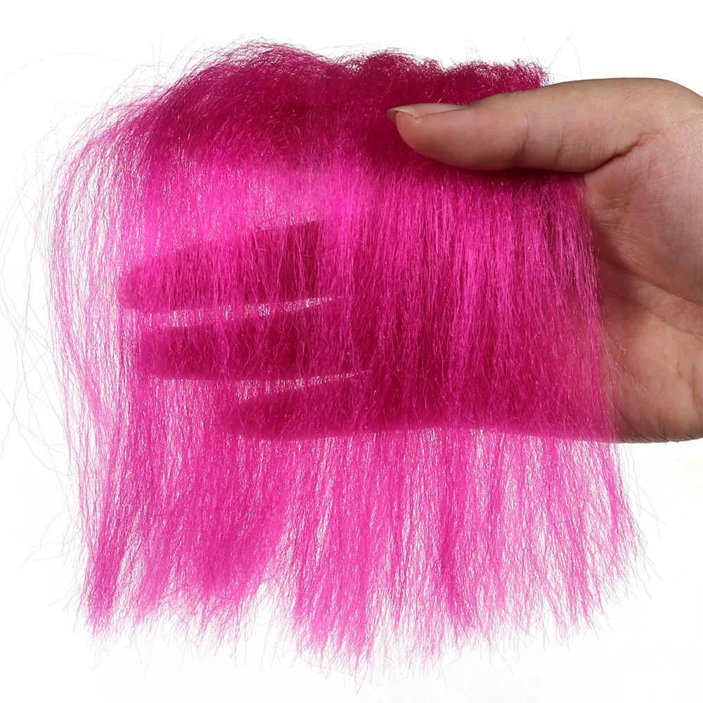 Weiche synthetische Haarfaser zum Fliegenbinden für Salzwasserfliegen, Streamer, Minnow, Hechtangelköder, Jigging-Haken – Detail 6