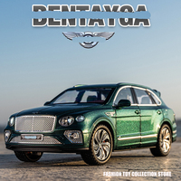 1:24 Bentlet Bentayga Alloy Car Model Diecasts Toy With Sound and Light Vehicles Decoration Toys For Kids Gift