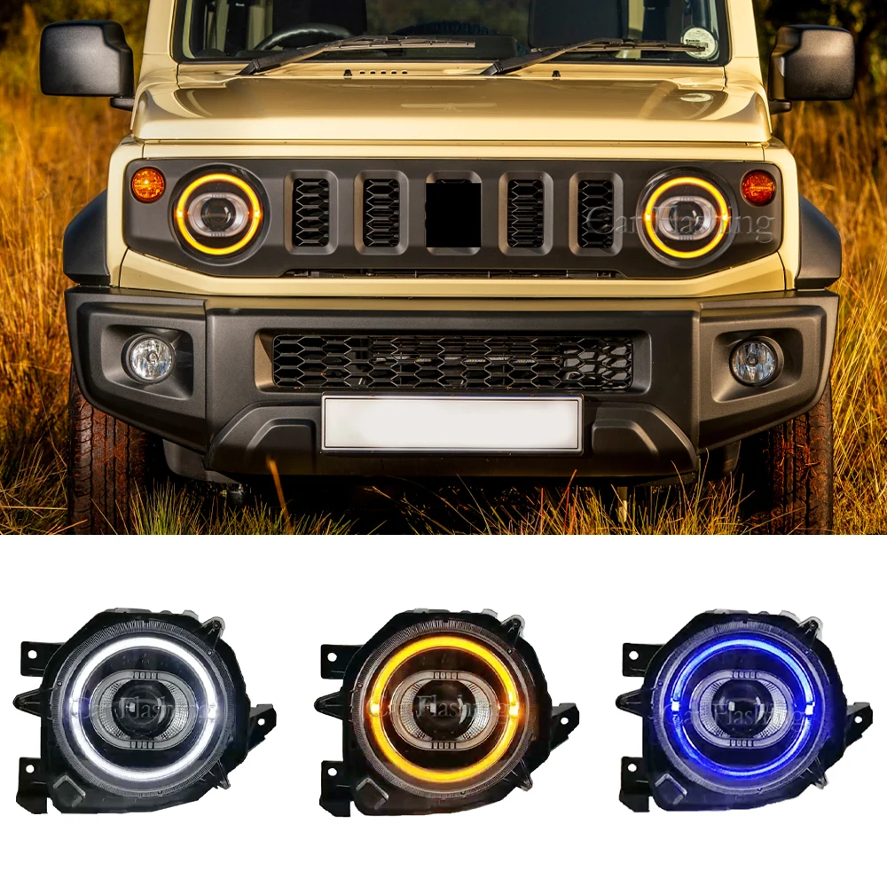 スズキジムニー用LEDヘッドランプ,drlヘッドライト,ハイビーム