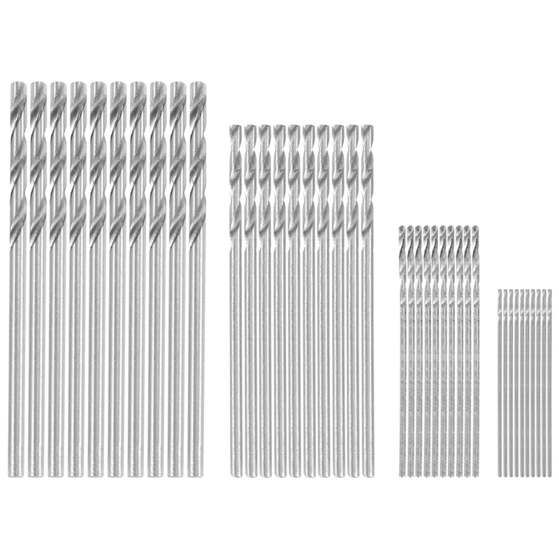 

40 Pcs Mini Drill HSS Bit 0.5Mm-2.0Mm Straight Shank PCB Twist Drill Bits Set