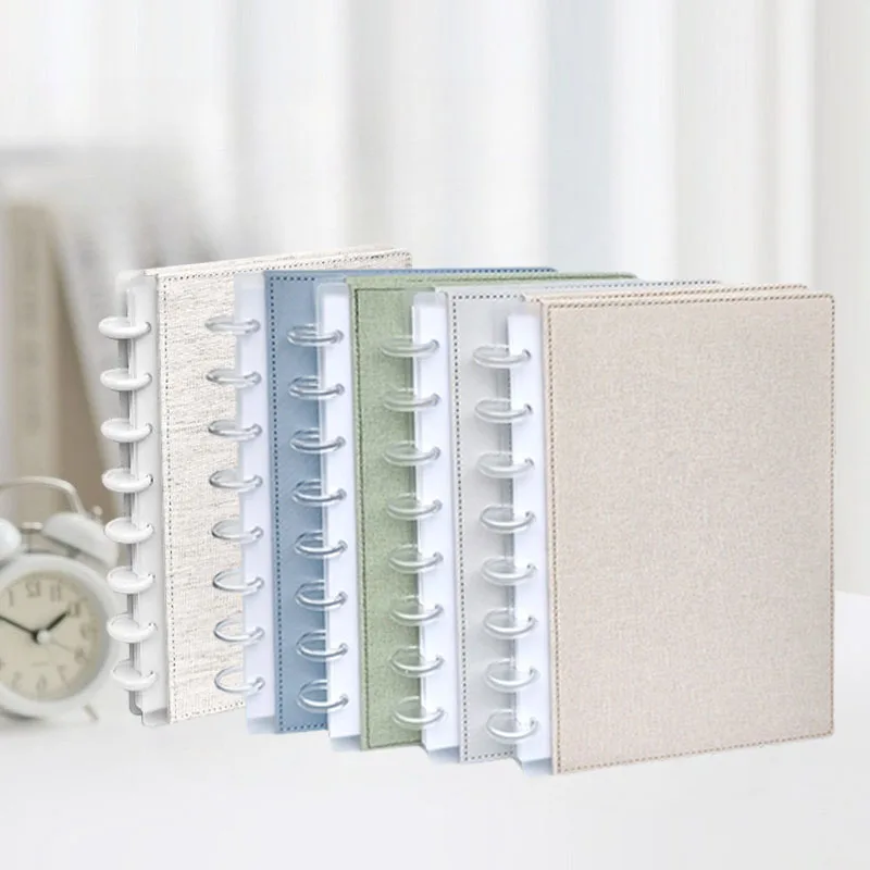 Letter Medium Clothes Notebook Cover Mushroom Hole Album Replacemant Case Spare Mushroom Hole Loose-leaf Cover DiscBind Cover
