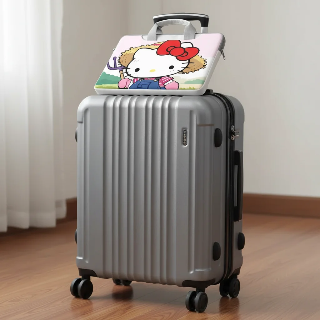 

Cartoon Hello Kitty Kuromi Portable Laptop Bag Laptop Protective Case for Macbook 12 13.3 14 15.6 16 Inch Macbook Air ASUS Gift