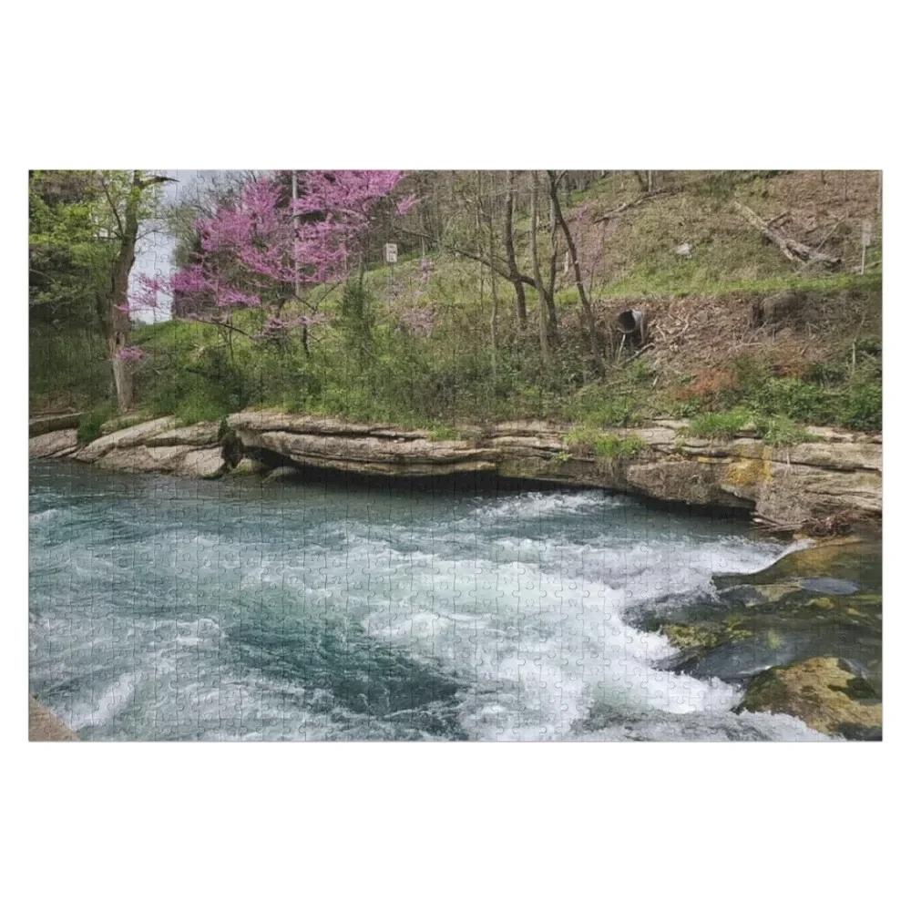 

River Waterfall and Rocks Jigsaw Puzzle Personalized Toys Customized Photo Puzzle