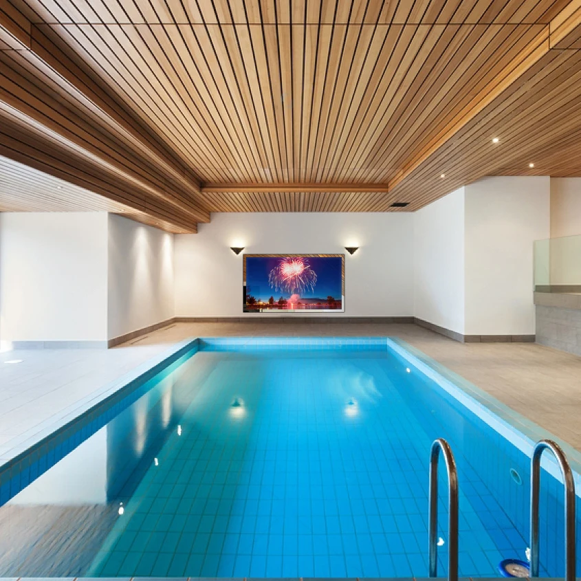 Soulaca 43 pulgadas inteligente Android11.0 espejo 4K LED TV pantalla táctil baño IP65 impermeable incorporado WiFi Bluetooth SPA para EE. UU./UE