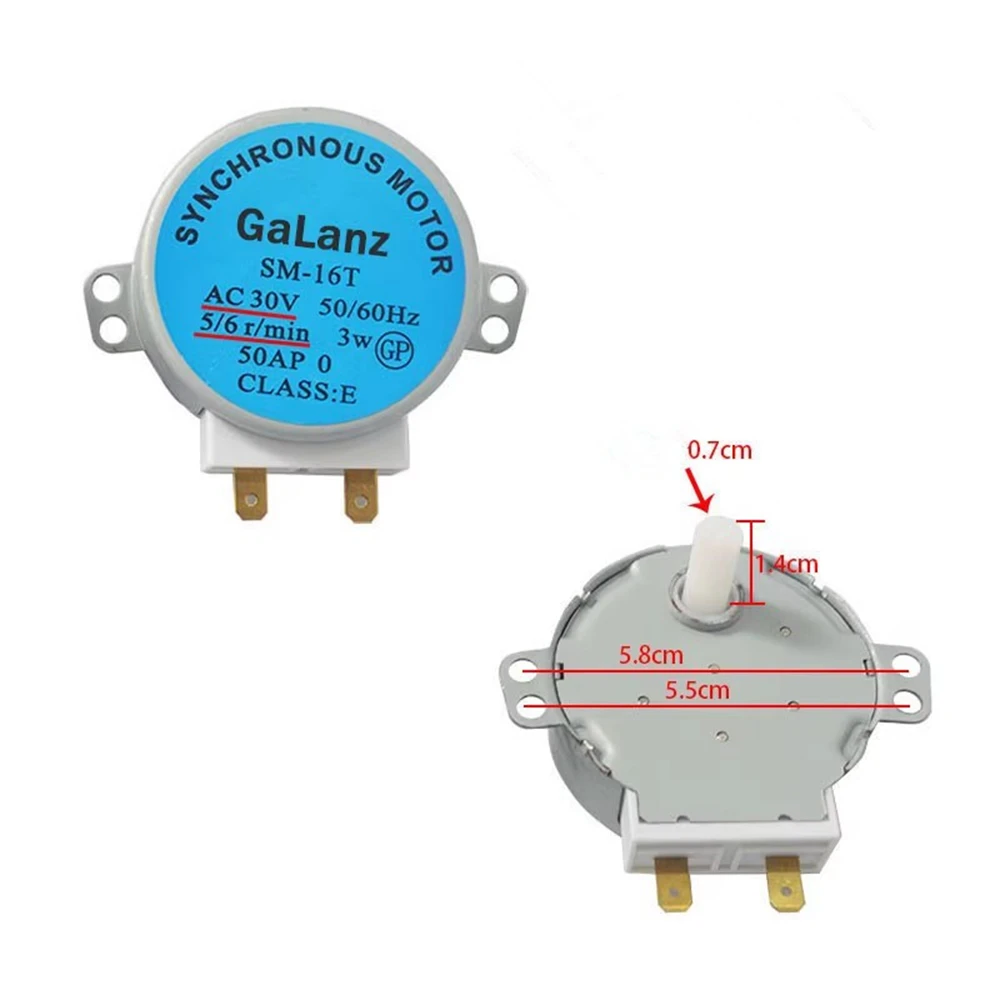 محرك القرص الدوار الجديد لملحقات فرن الميكروويف SM-16T محرك خلط محرك AC30V