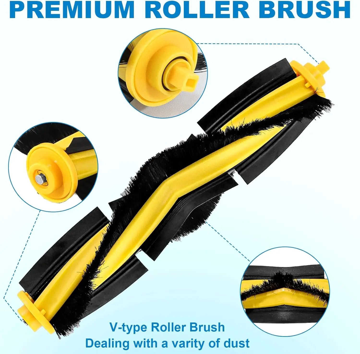 Brushes for Ecovacs DEEBOT OZMO T8 AIVI N8 Pro N8 Pro plus N8 N8+920 950 T5 N7 T9+ N10 PLUS Yeedi Vac Vacuum Deebot Replacement