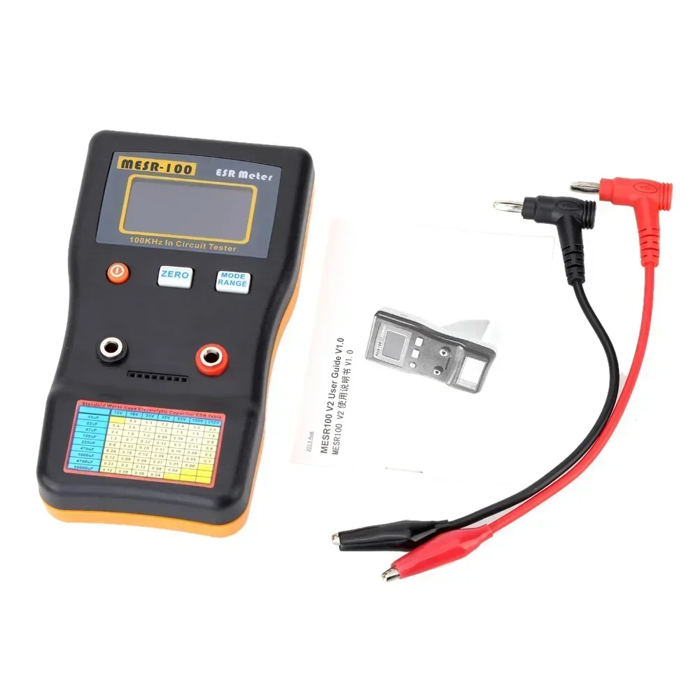 MESR-100/M6013 ESR Capacitance Ohm Meter Professional Measuring Capacitance Resistance Capacitor Circuit Tester Capacitor Tester