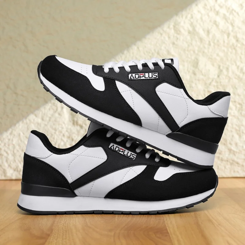 

New Autumn Low Cut Mens Sports Shoes Lace Up Shock-absorbing Balance Running Shoes Breathable and Versatile Walking Shoes