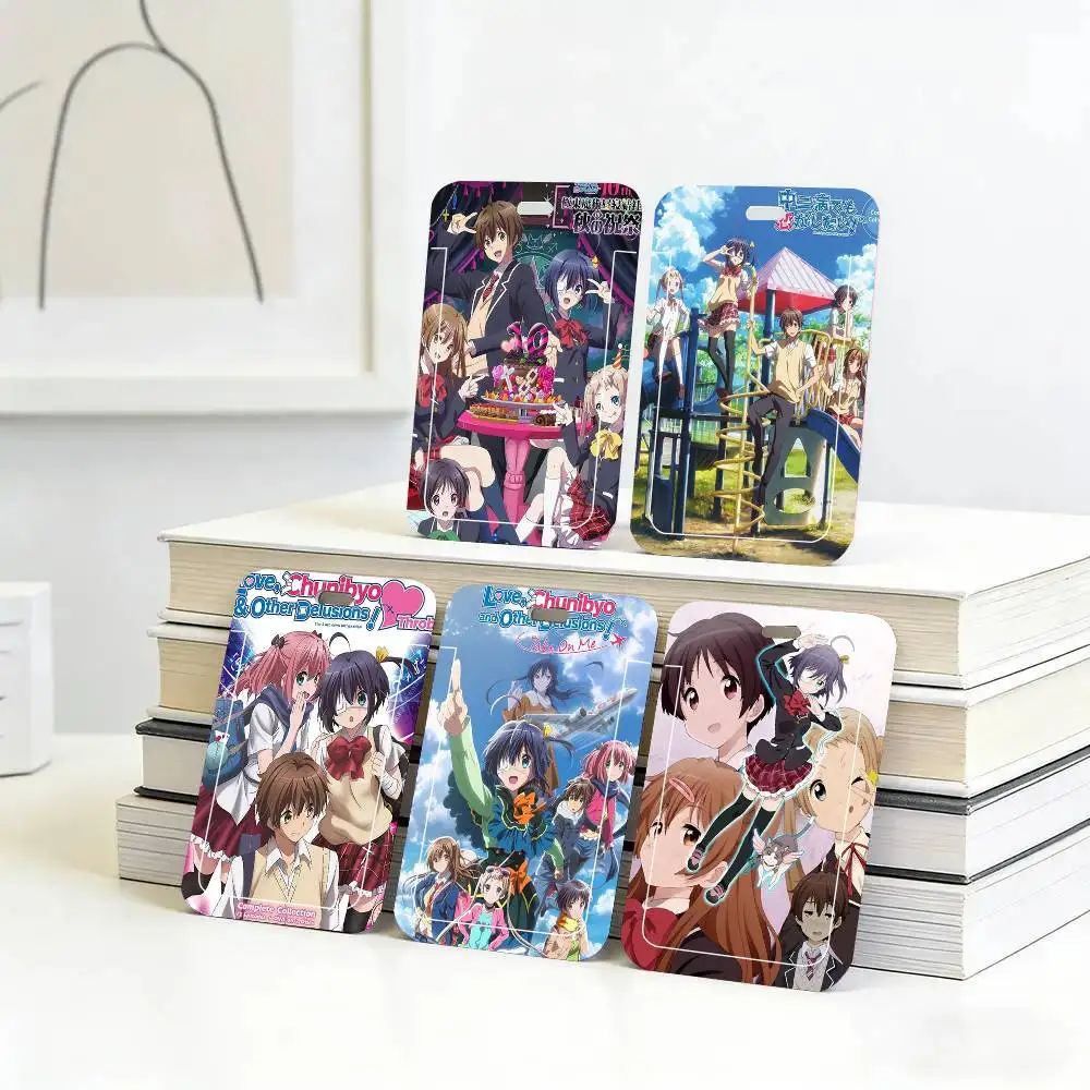 

Чехол для карт Love Chunibyo Other Delusions с черным шнурком для студенческих карт питания и удостоверений личности, для школы