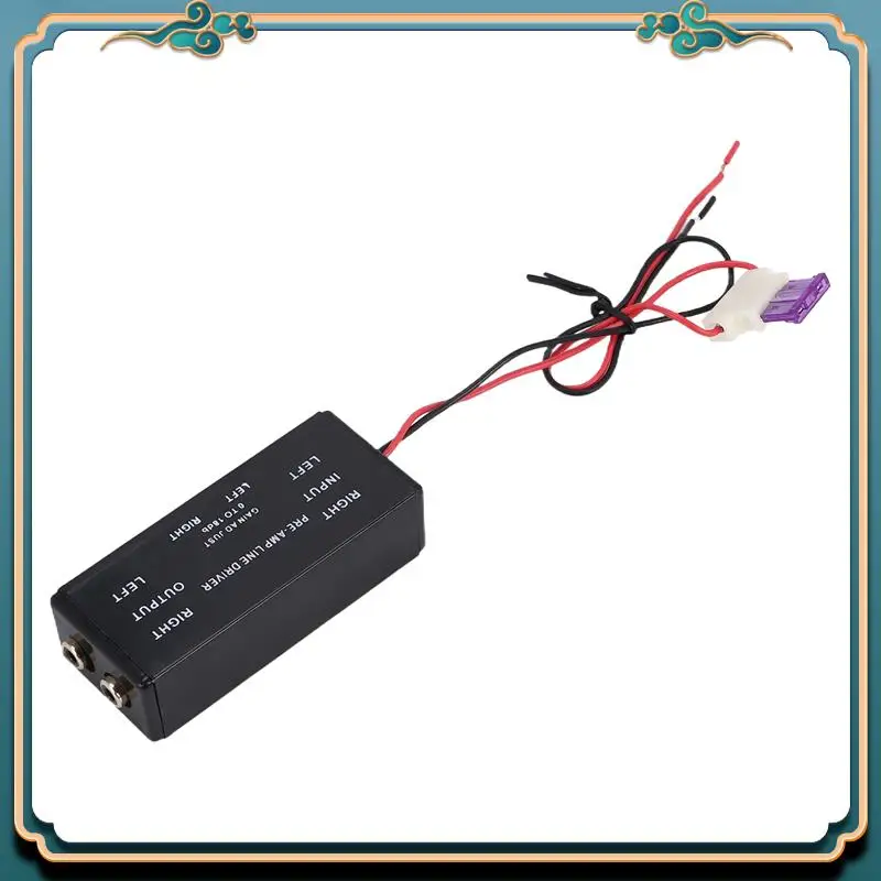 L39A-New أسود Rca المدخلات/الإخراج قابل للتعديل باك توربو 1 خط سائق مكبر صوت أحادي الداعم محول لقارب السيارة