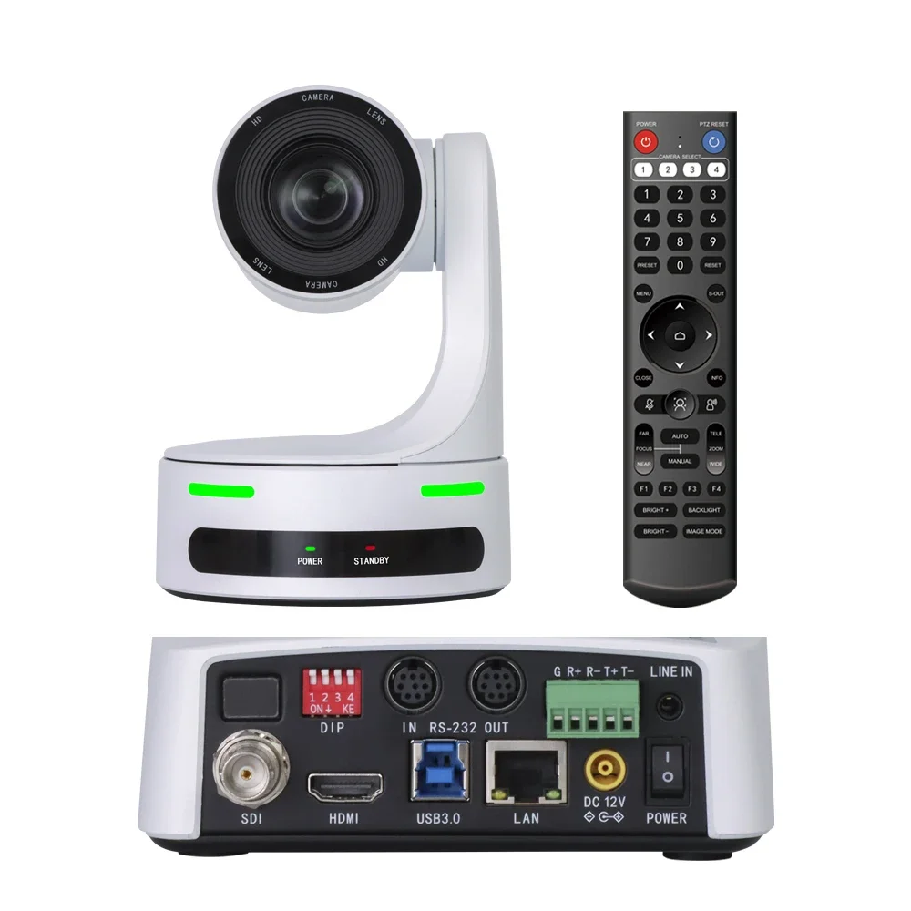 

1080P 60FPS PTZ Camera USB 3.0 12X 20X Optical Zoom Auto Focus Video Conference PTZ HD for Live Streaming Church