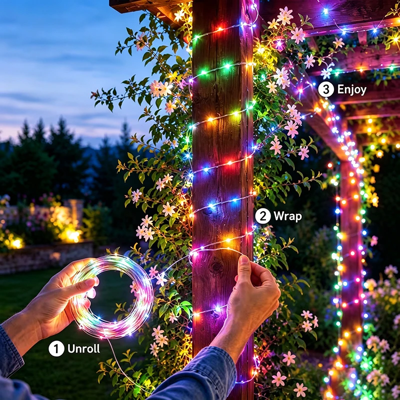 Solar String Lights Outdoor LE - огляд і ціна Solar Fairy String