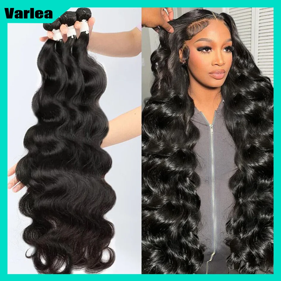 

Varlea 30 28 Inch Body Wave Human Hair Bundles Loose Body Wave Black Wig Human Hair Brazilian Colored Human Hair Wigs For Women