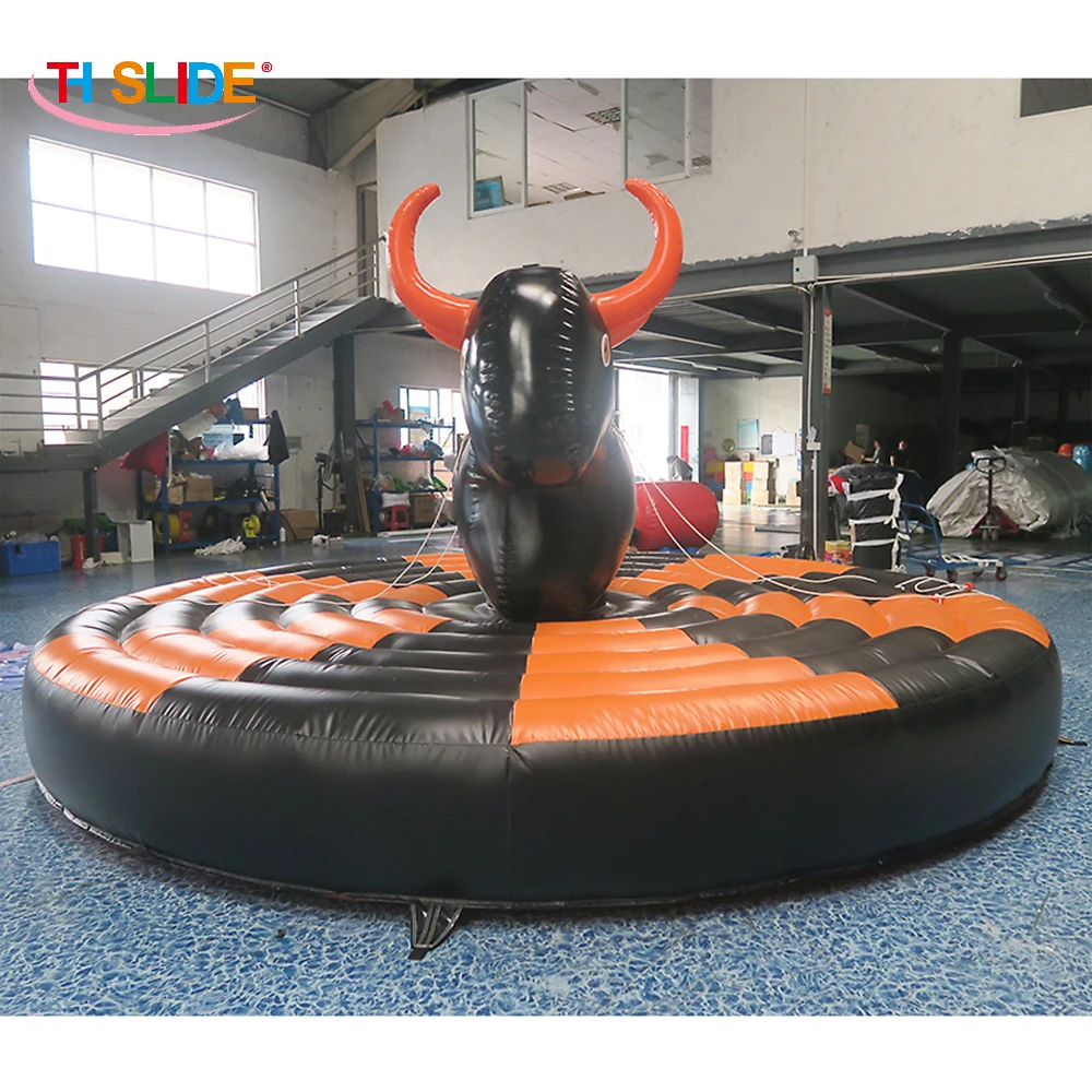 spedizione aerea veloce, diametro 5 m Rodeo Bull ride Giochi sportivi gonfiabili/equitazione toro per bambini e adulti